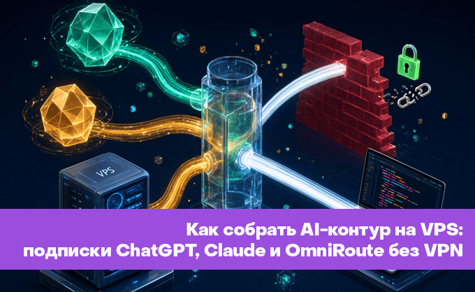 Как собрать AI-контур на VPS: подписки ChatGPT и Claude, OmniRoute, LiteLLM и разработка без VPN
