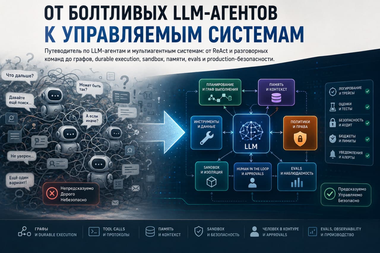 От болтливых LLM-агентов к управляемым системам