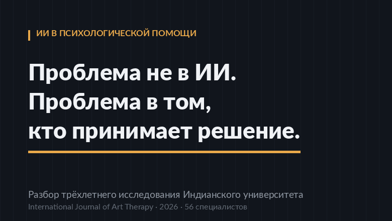 Какую роль должен играть ИИ в психологической помощи? Разбор трёхлетнего исследования Индианского университета