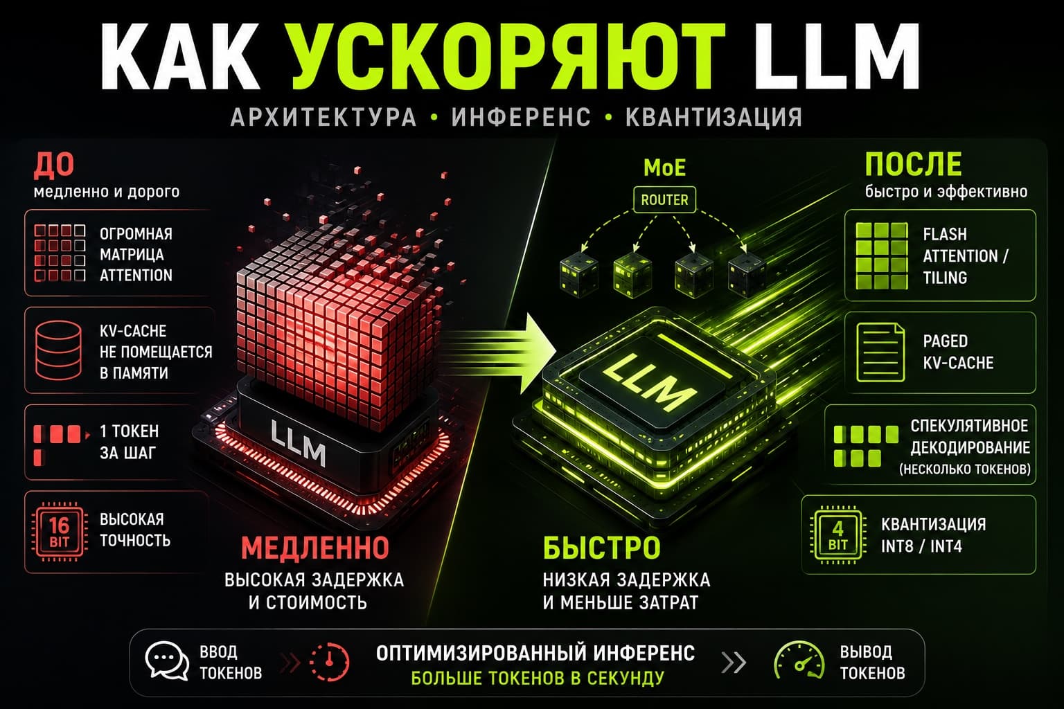 Топ вопросов с NLP собеседований: архитектуры LLM, инференс и оптимизация