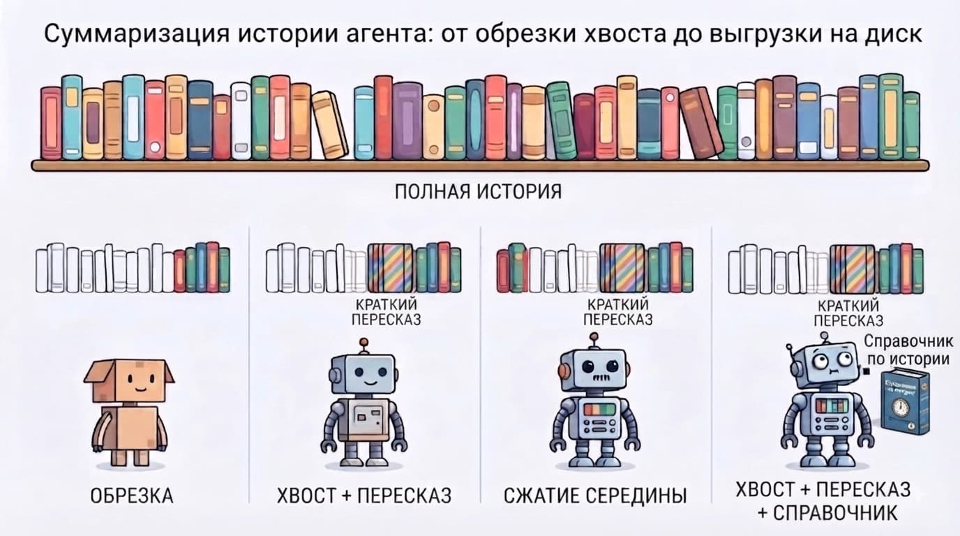 Эволюция подхода к сжатию контекста в AI Агентах