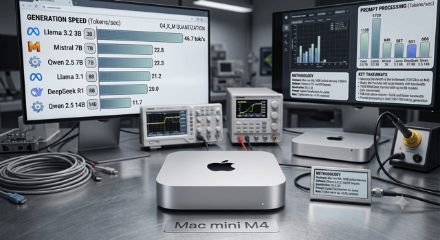 Сколько токенов в секунду реально выдаёт Mac mini M4