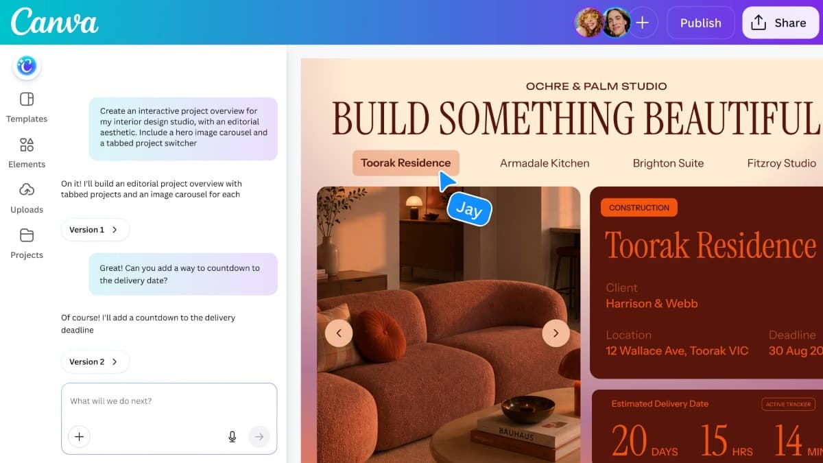 Canva Code 2.0 доступна всем: можно ли собрать сайт для бизнеса