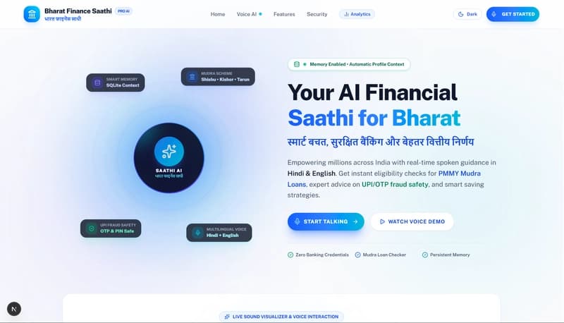 Создание Bharat Finance Saathi: мое 10-дневное путешествие по голосовому ИИ с Murf AI, LiveKit и Gemini API!