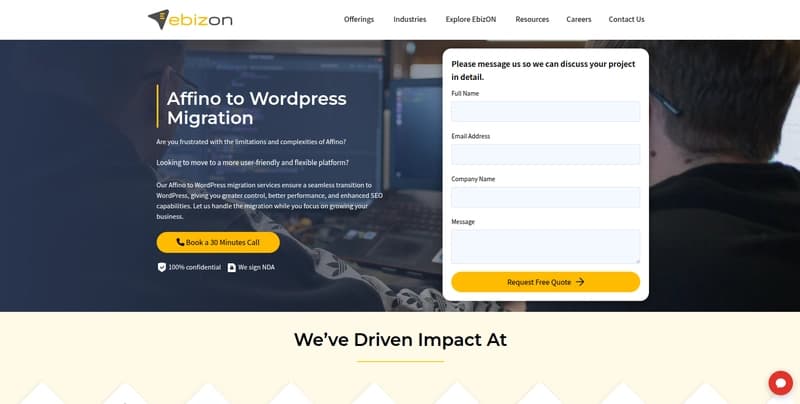 Топ-10 лучших компаний по миграции с Affino на WordPress