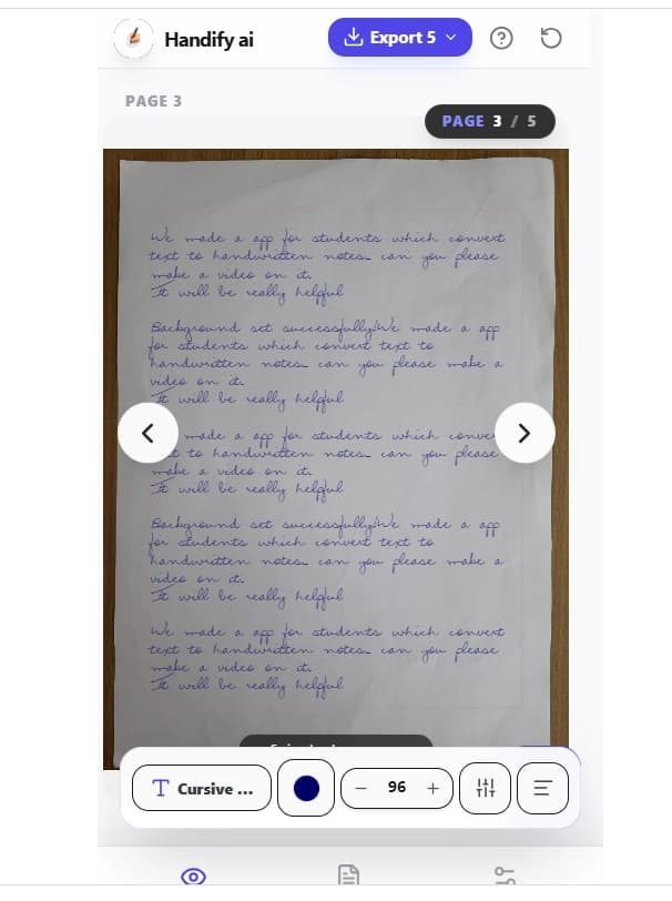 Building an AI Tool That Converts Text into Realistic Handwriting - Handify ai
