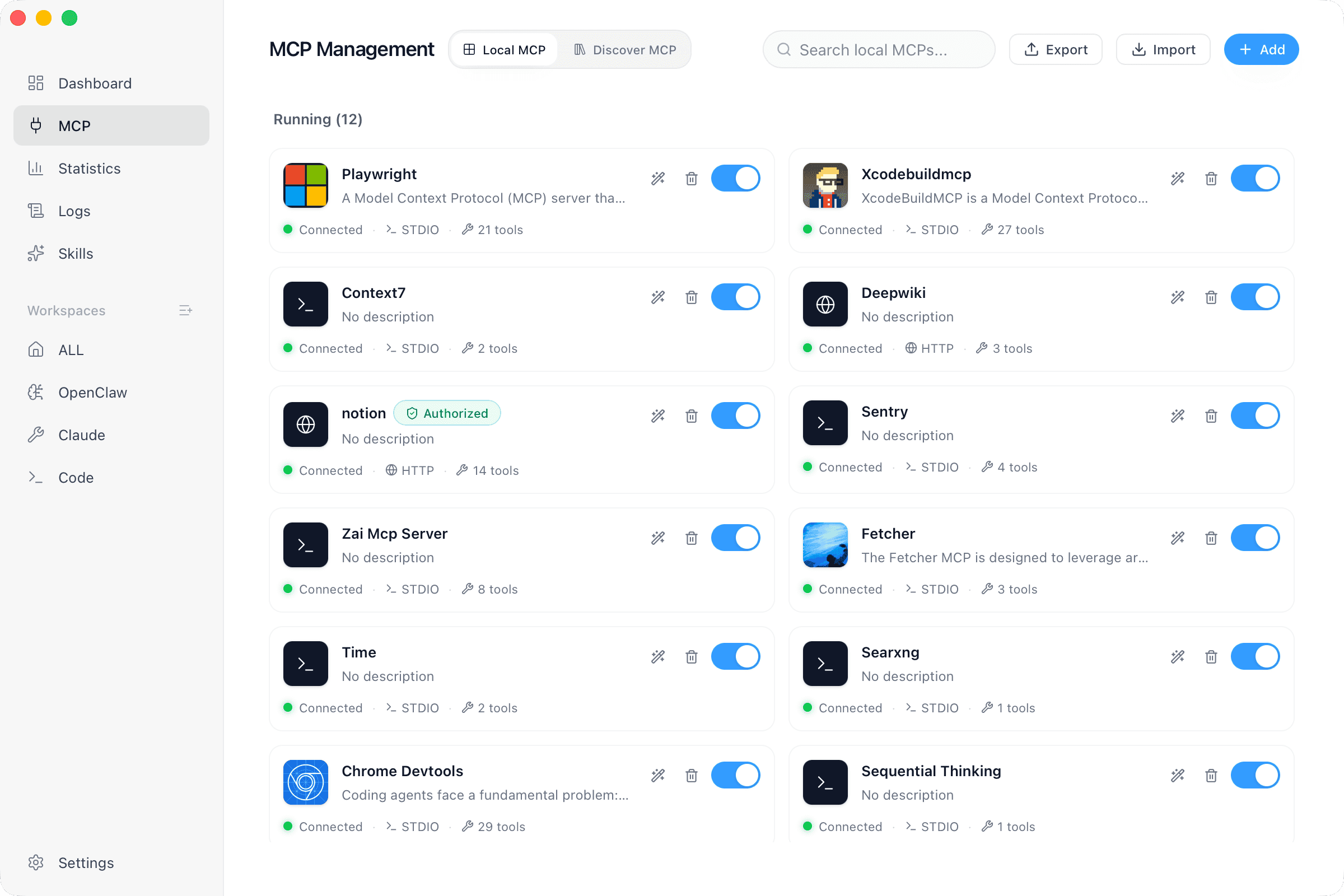 Что такое mcp2skill? Настольное приложение, которое превращает инструменты MCP в навыки, востребованные по требованию
